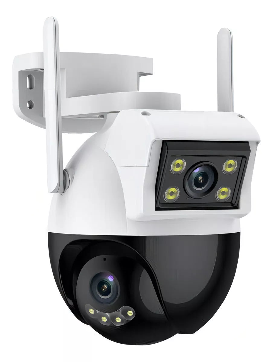Cámara Doble Lente Vigilancia Wifi 1080p Alarma Inteligente