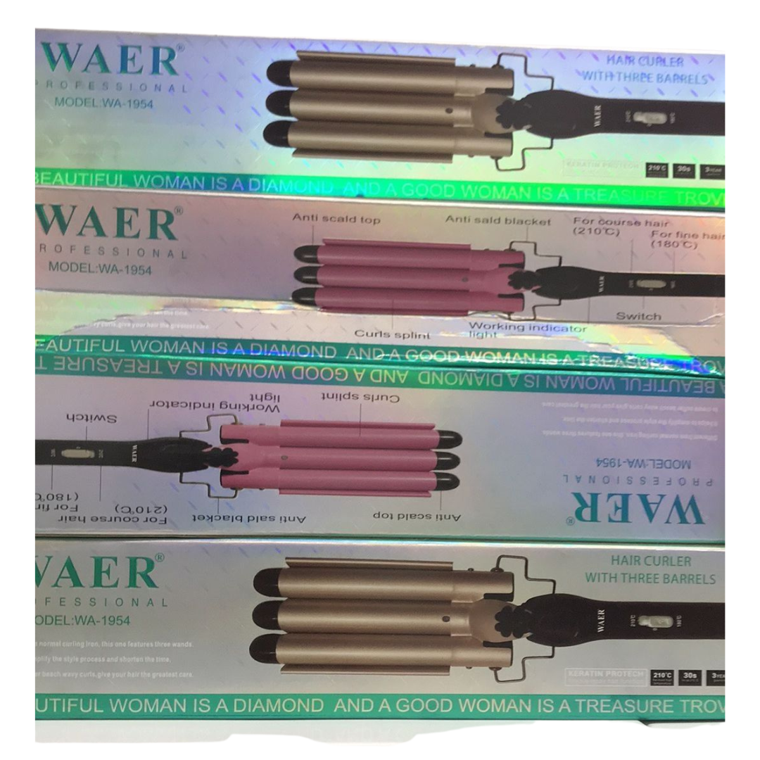 Barra Rizadora de Tres Tubos WAER Professional WA-1954 - PRICENTER - 