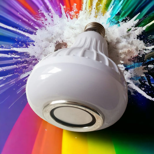 Bombilla RGB Inteligente Con Altavoz Bluetooth - PRICENTER - 