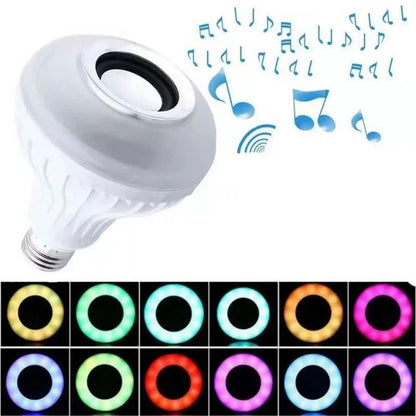 Bombilla RGB Inteligente Con Altavoz Bluetooth - PRICENTER - 