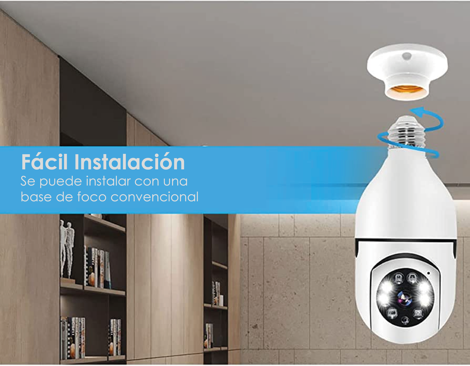 Cámara De Seguridad 360 - Foco - PRICENTER - 