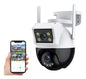 Cámara Doble Lente Vigilancia Wifi 1080p Alarma Inteligente