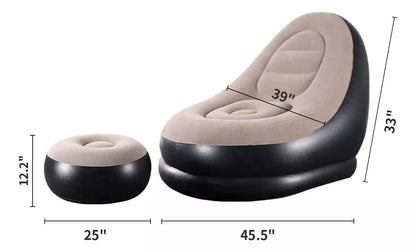 Sofá Inflable con Reposapiés