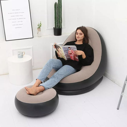 Sofá Inflable con Reposapiés