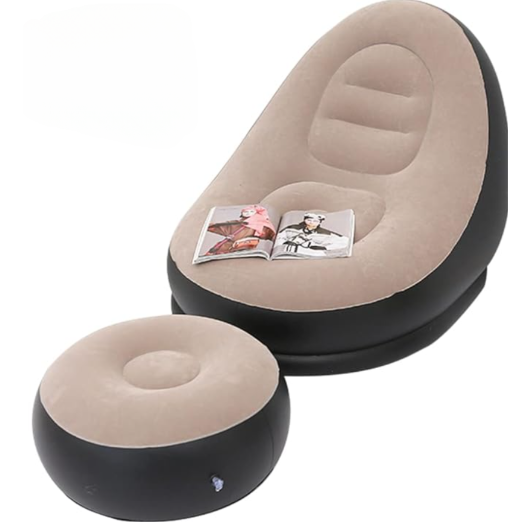 Sofá Inflable con Reposapiés
