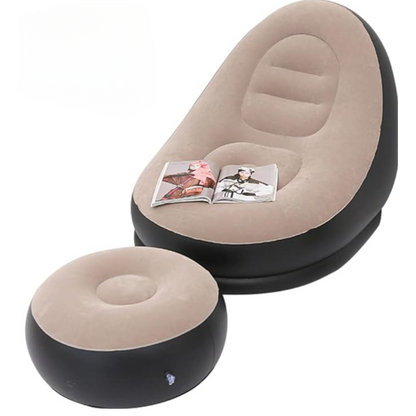 Sofá Inflable con Reposapiés