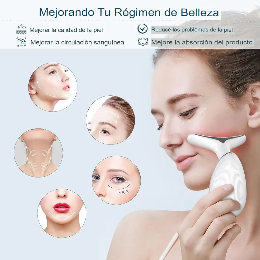 Masajeador Facial Led Arrugas y Papada