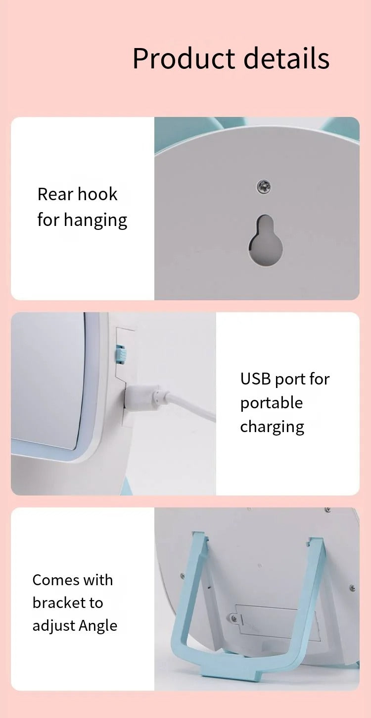Lámpara Espejo De Maquillaje Con Luz Led Recargable - PRICENTER - 
