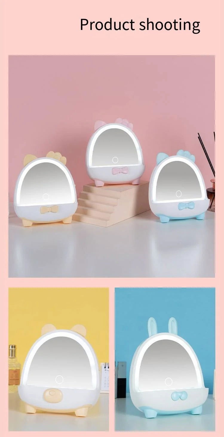 Lámpara Espejo De Maquillaje Con Luz Led Recargable - PRICENTER - 