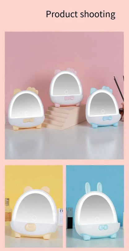 Lámpara Espejo De Maquillaje Con Luz Led Recargable - PRICENTER - 