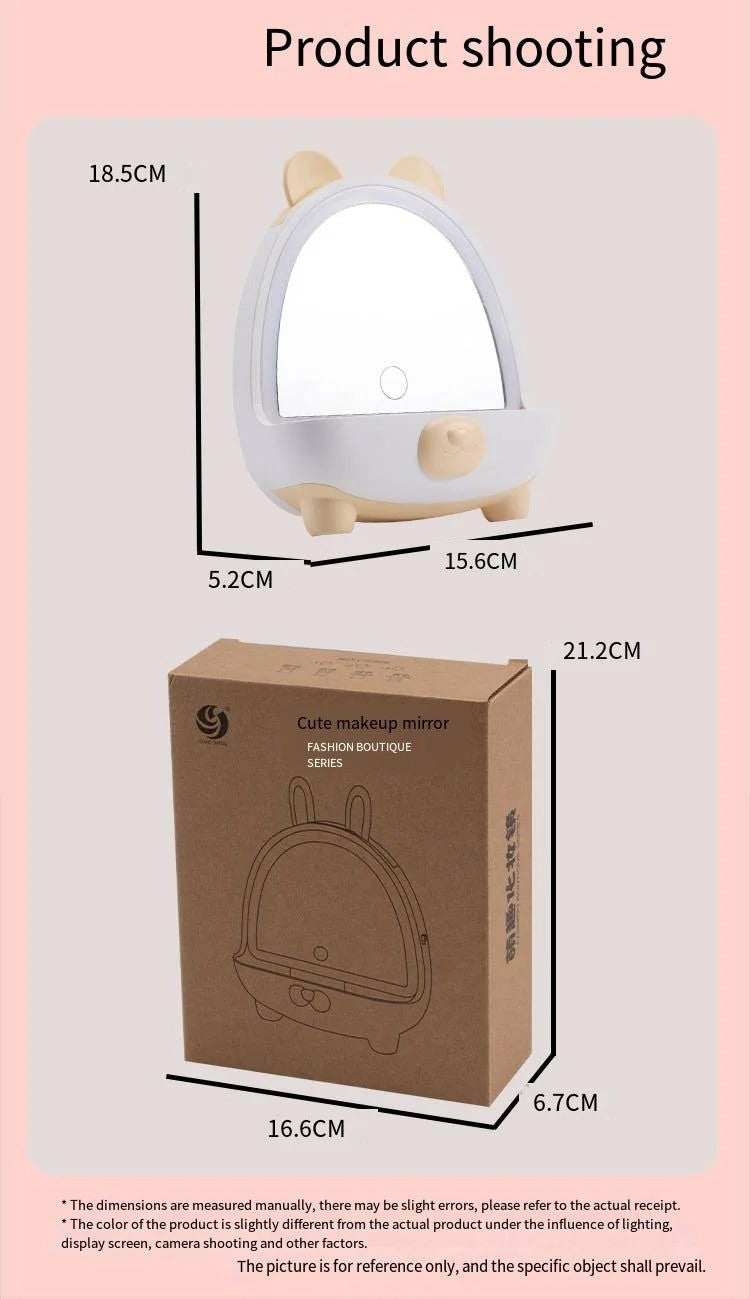 Lámpara Espejo De Maquillaje Con Luz Led Recargable - PRICENTER - 