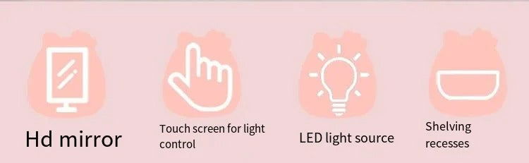 Lámpara Espejo De Maquillaje Con Luz Led Recargable - PRICENTER - 