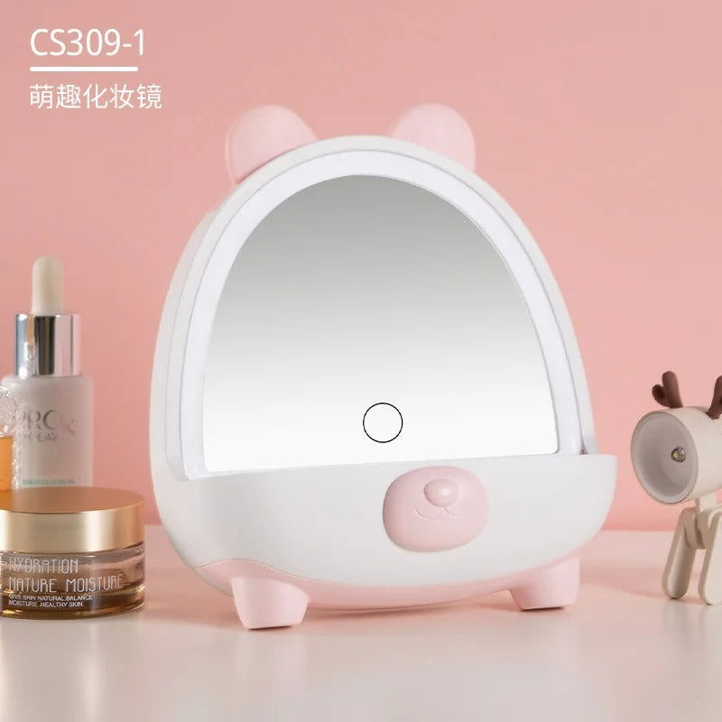 Lámpara Espejo De Maquillaje Con Luz Led Recargable - PRICENTER - 
