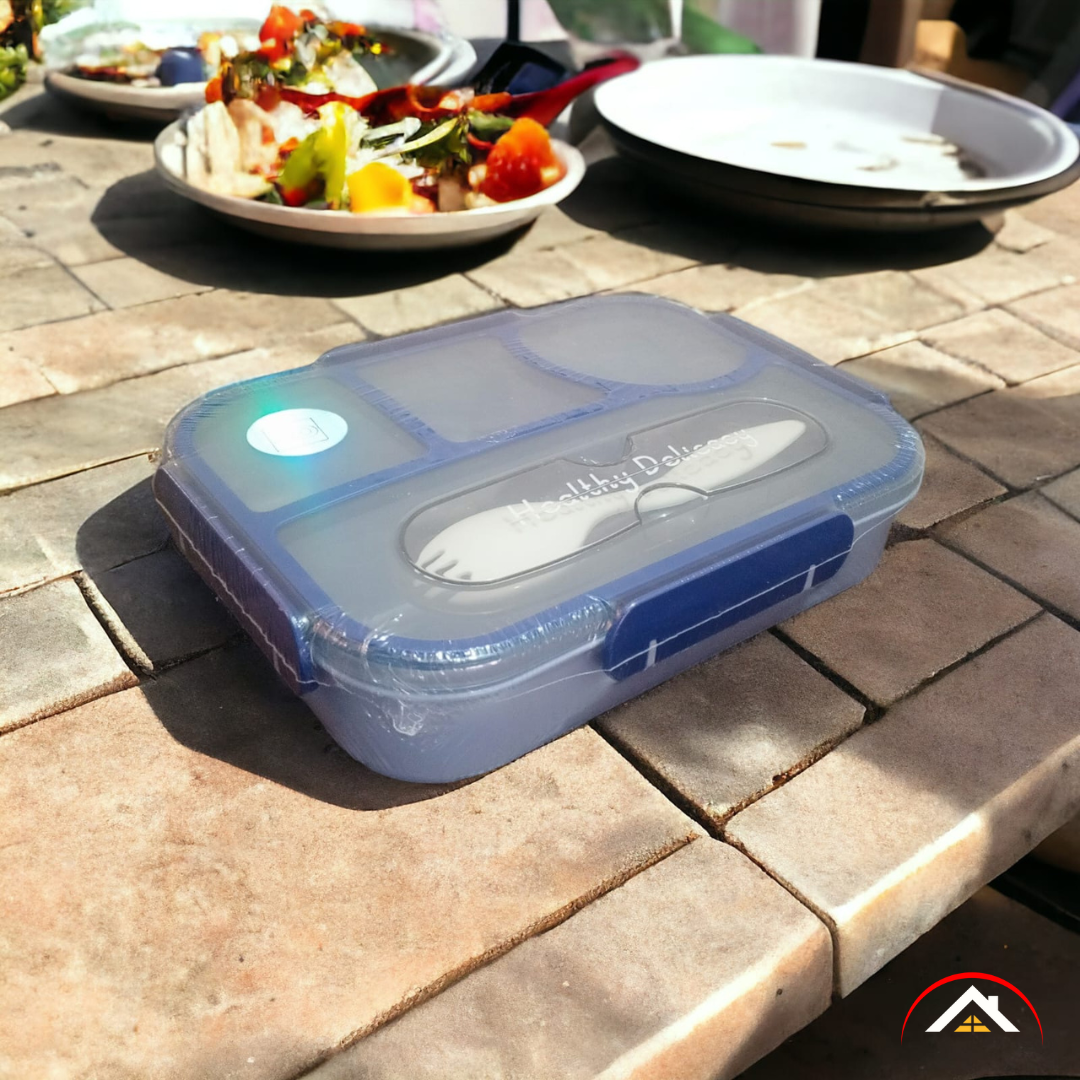 Porta Comidas Tupper Con Divisiones & Cubierto - PRICENTER - 