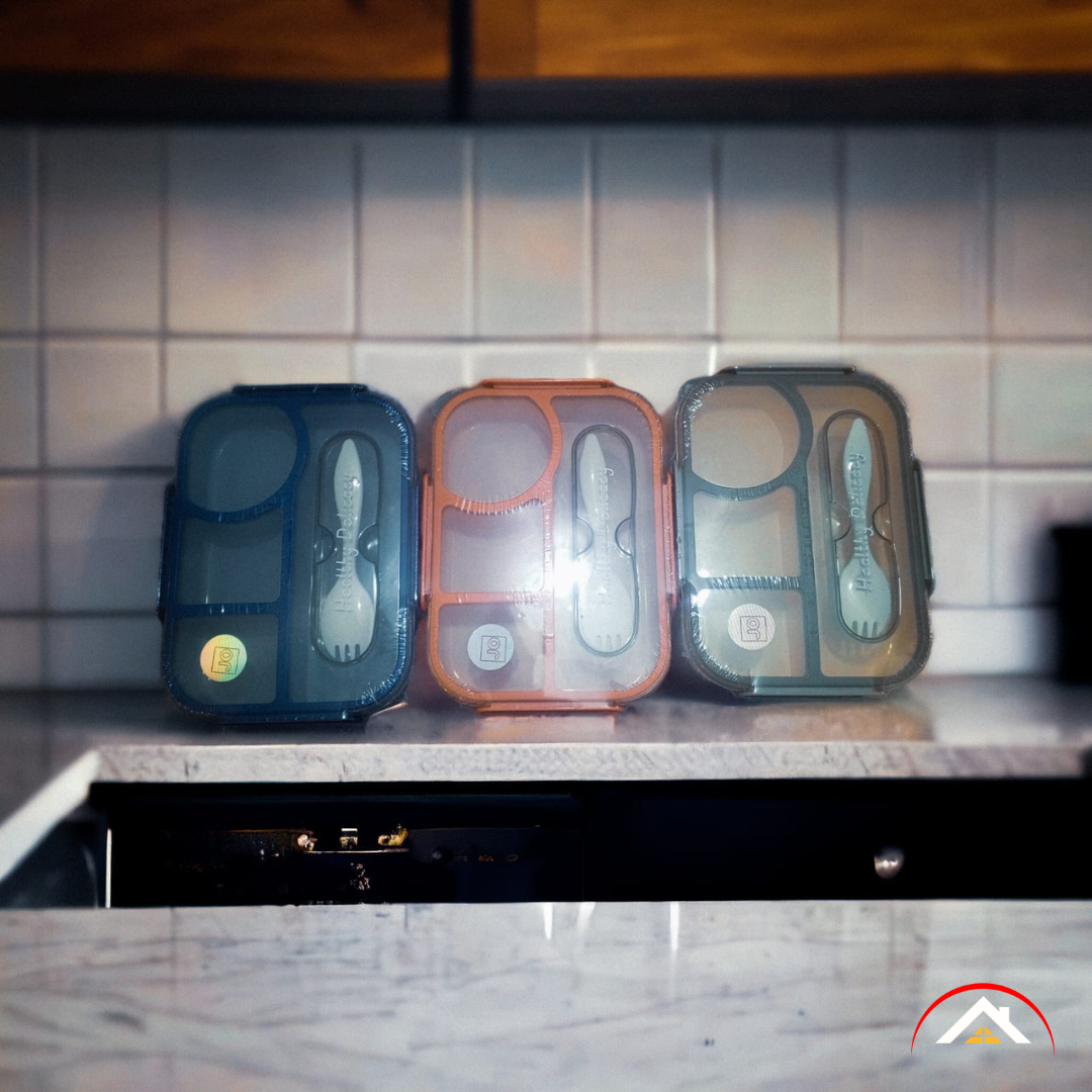 Porta Comidas Tupper Con Divisiones & Cubierto - PRICENTER - 