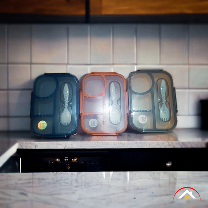 Porta Comidas Tupper Con Divisiones & Cubierto - PRICENTER - 