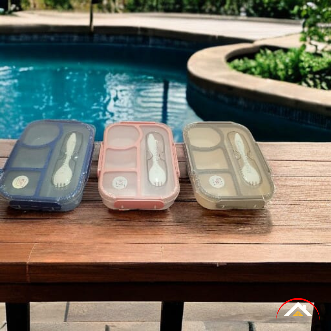 Porta Comidas Tupper Con Divisiones & Cubierto - PRICENTER - 