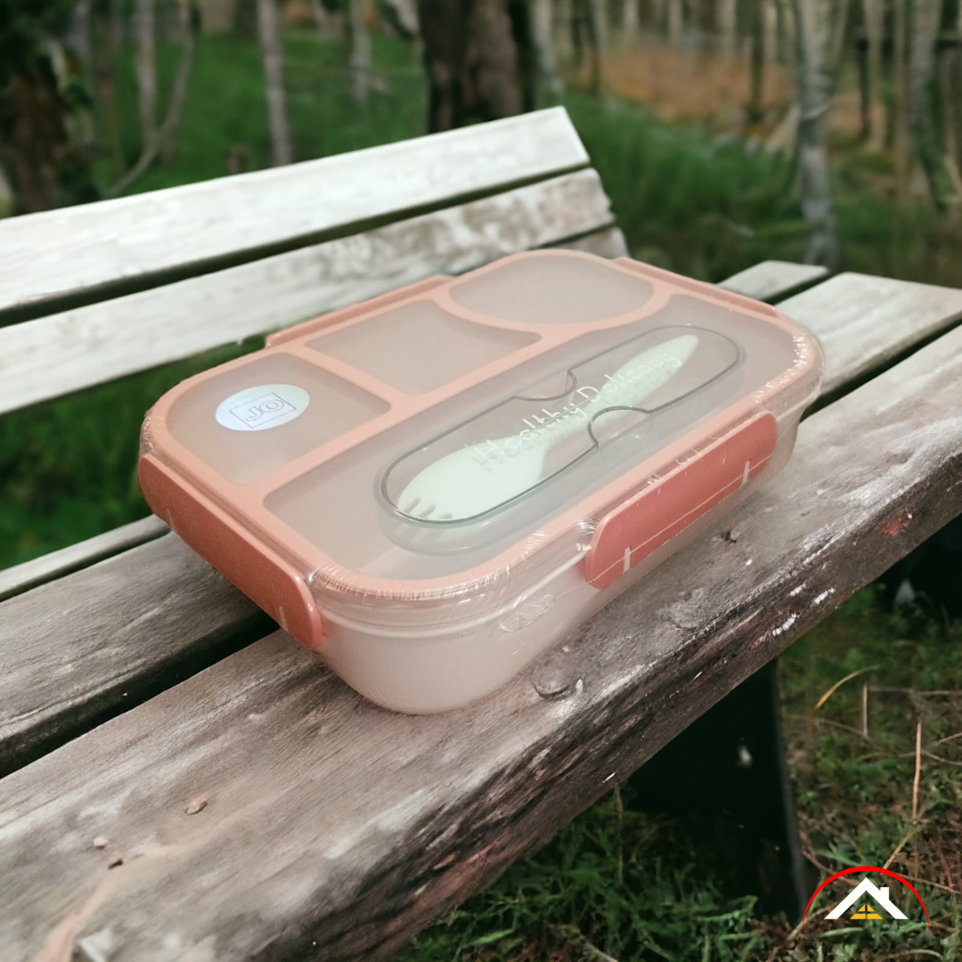 Porta Comidas Tupper Con Divisiones & Cubierto - PRICENTER - 
